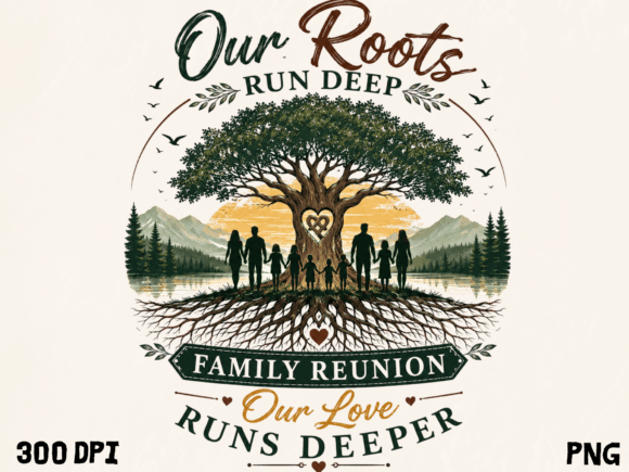 Download Our Roots Run Deep Family Reunion Tree P - Tree Collection