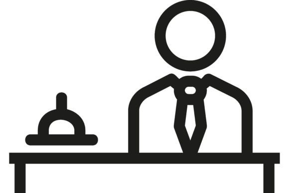 Download Hotel Manager Line Icon. Guest Relation - Hotel Collection
