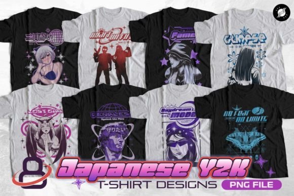 Download Japanese Y2K Streetwear T-shirt Designs - Tree Collection
