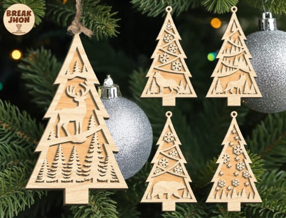 Download Christmas Tree Ornament SVG Bundle - Tree Collection