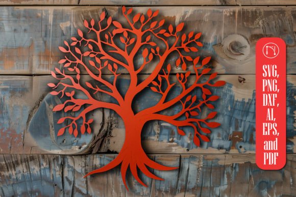 Download Tree Laser Cut SVG File Wall Decor - Tree Collection